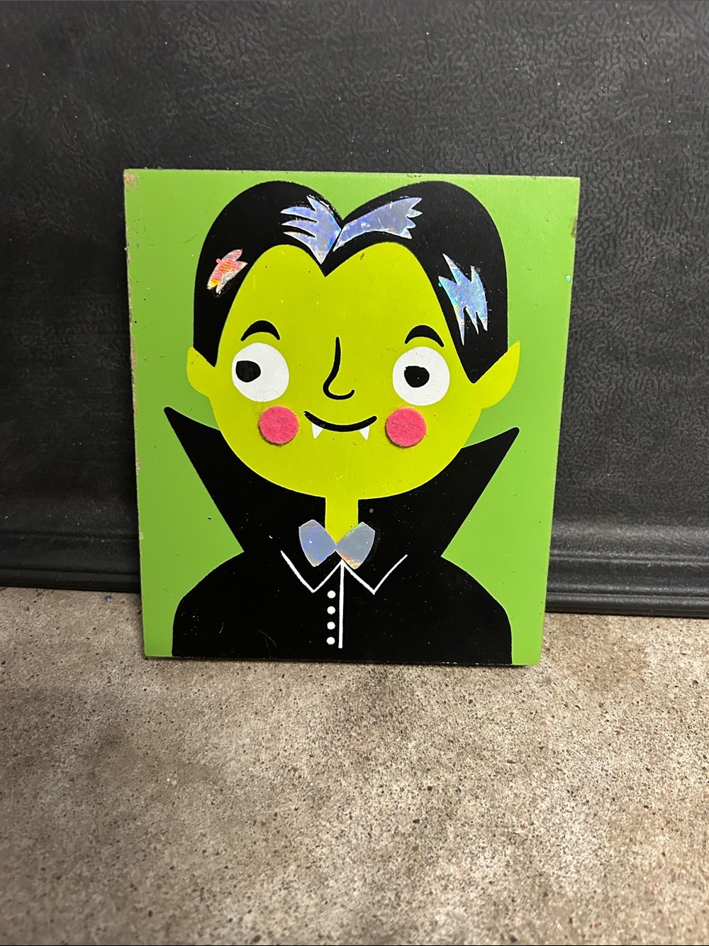 Cute Green Vampire Wall Art